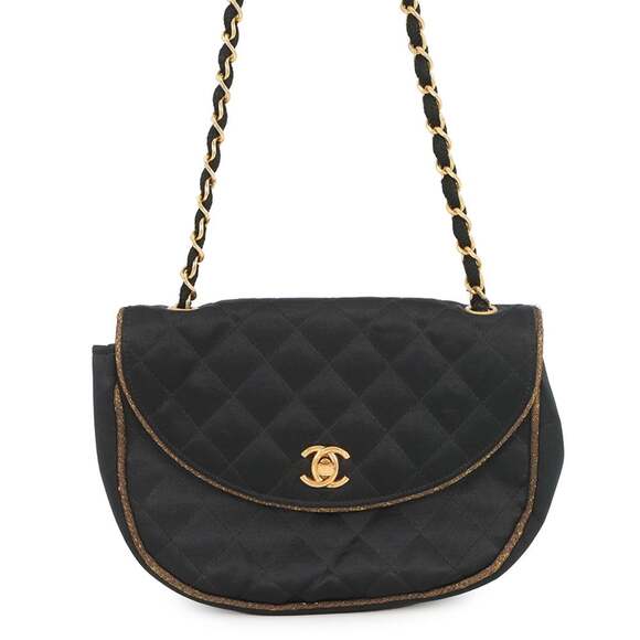 CHANEL Handbags - CHANEL Black Logo Shoulder Bag